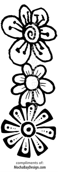 print coloring page - Flowers