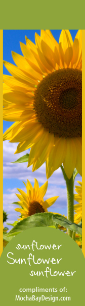 Sunflower Field - bookmark